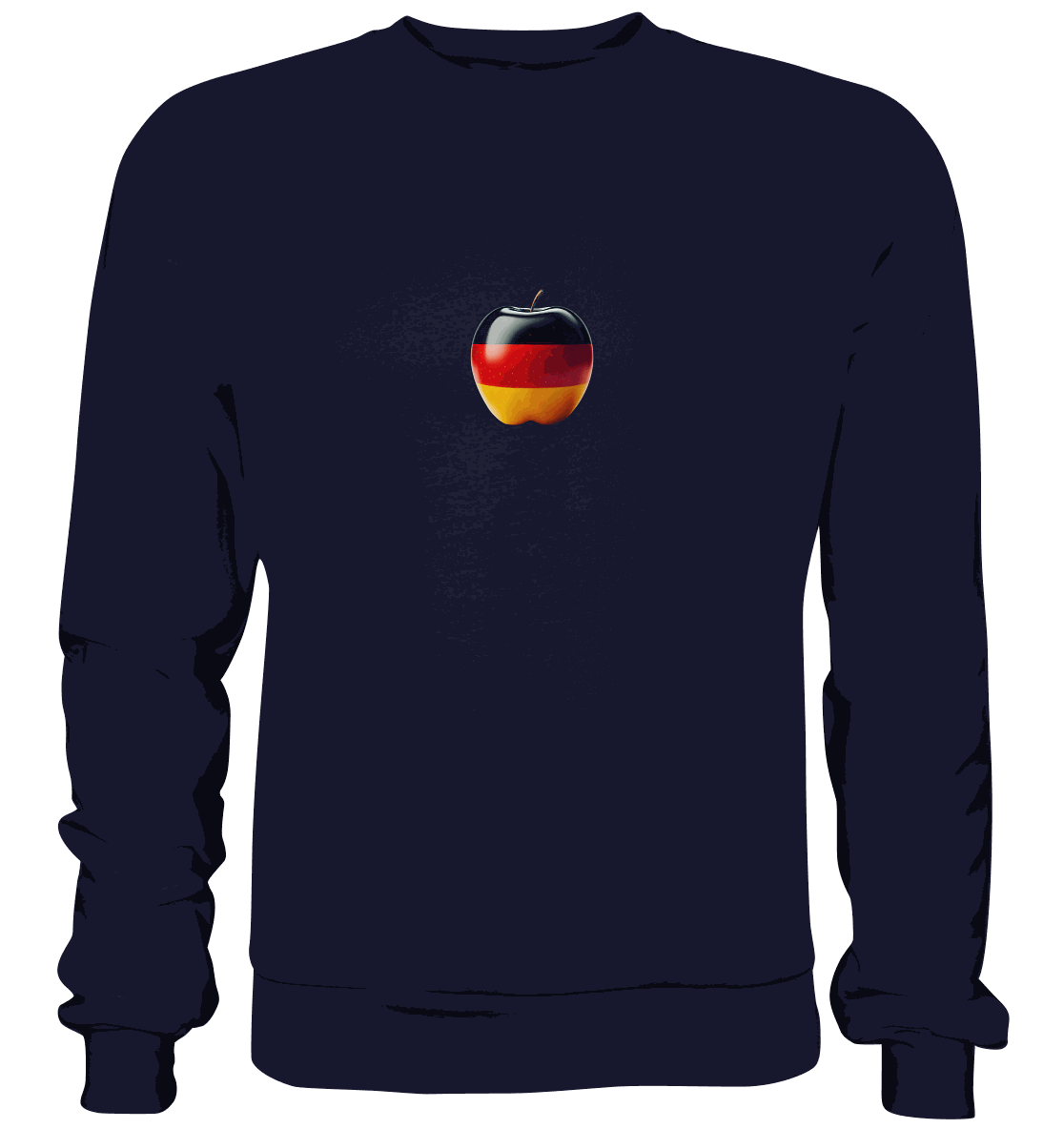 Fußball EM Deutschland Apfel - Basic Sweatshirt