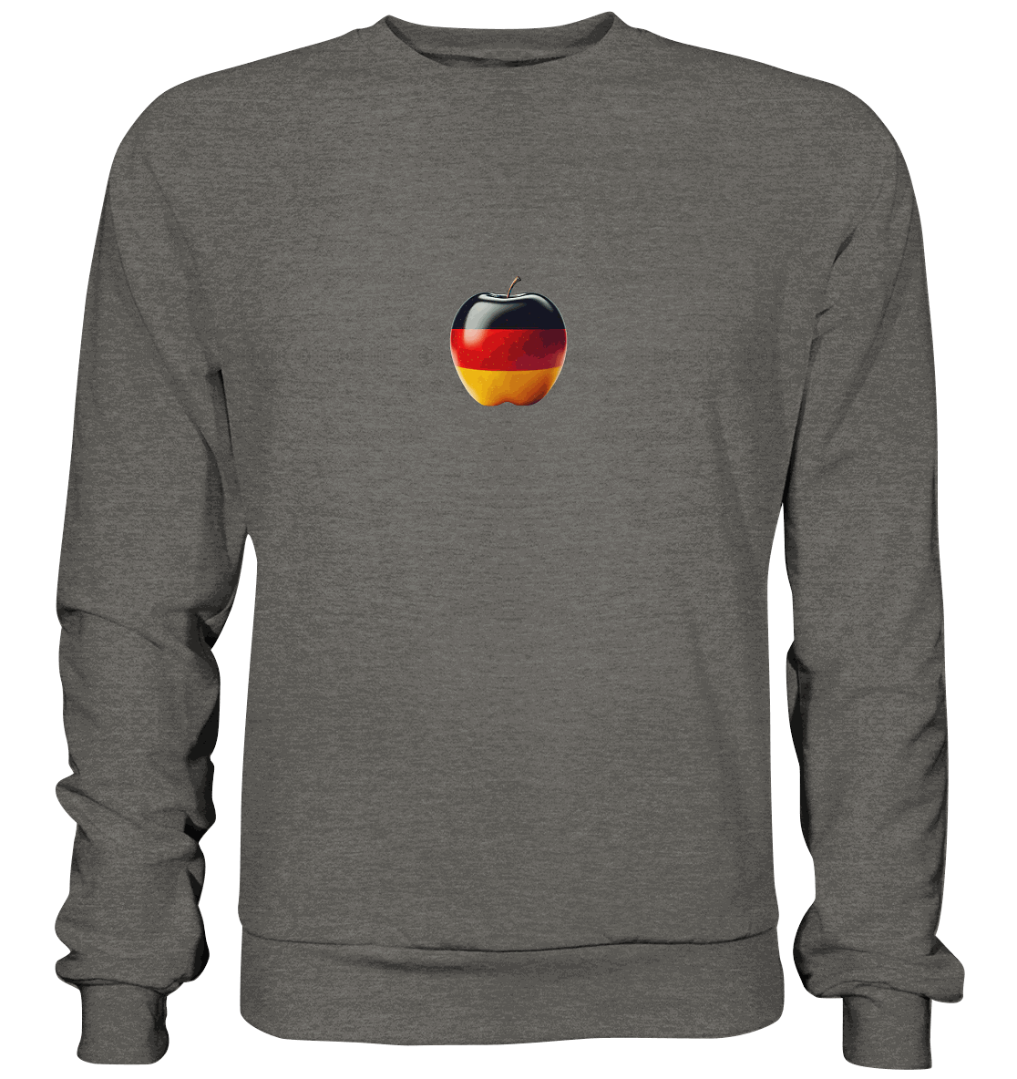 Fußball EM Deutschland Apfel - Basic Sweatshirt