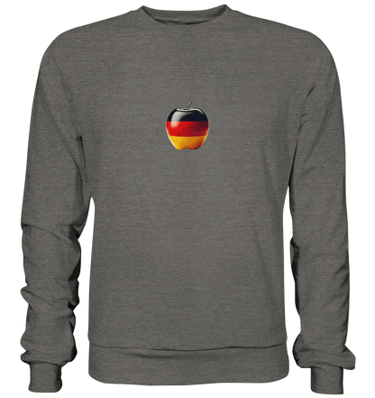 Fußball EM Deutschland Apfel - Basic Sweatshirt