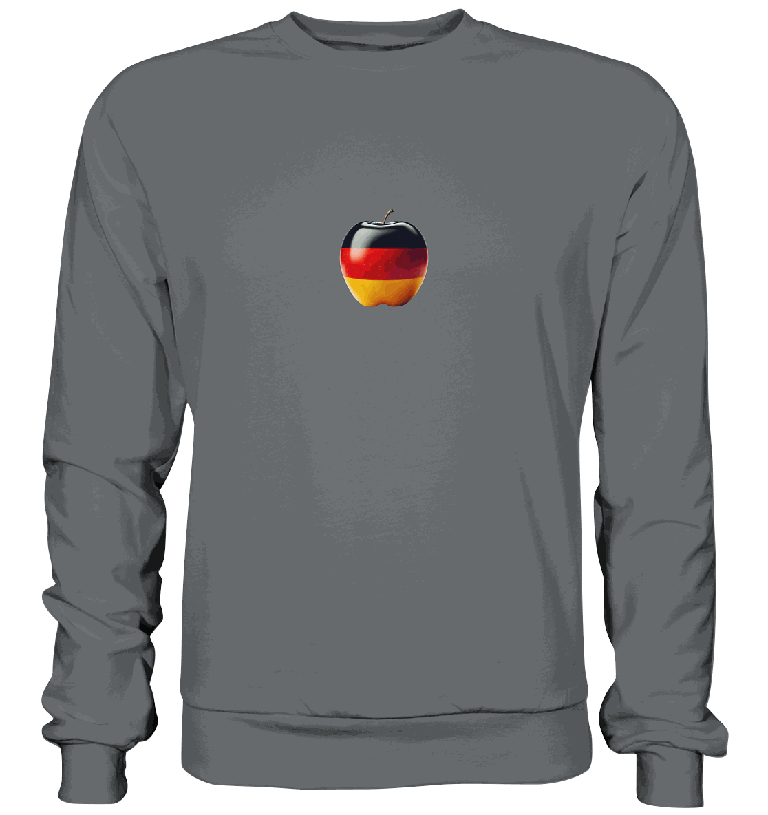 Fußball EM Deutschland Apfel - Basic Sweatshirt