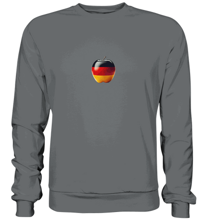 Fußball EM Deutschland Apfel - Basic Sweatshirt