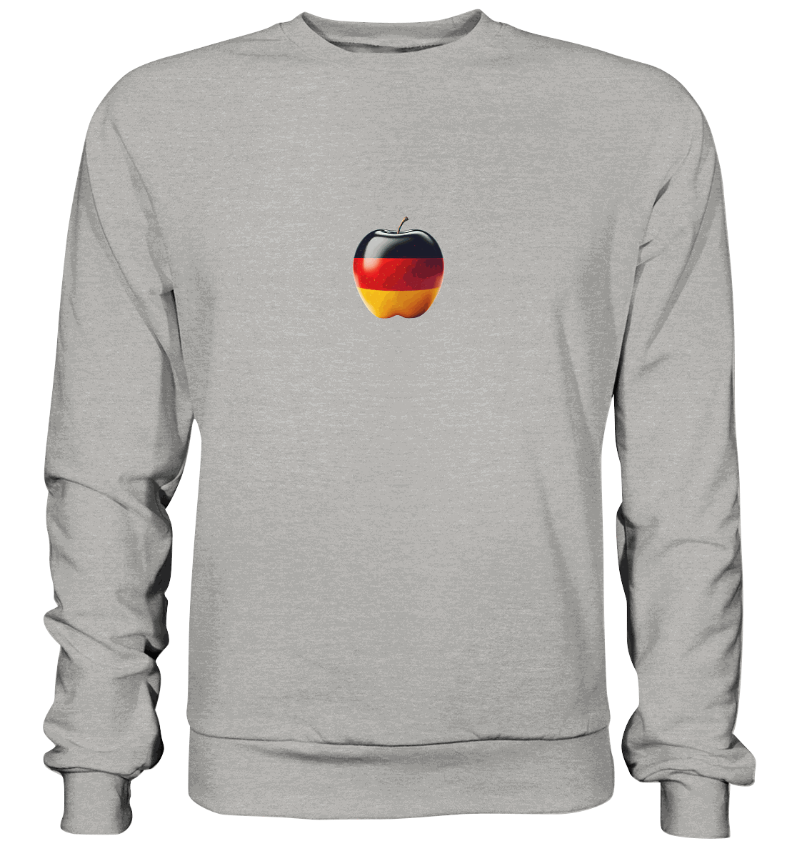 Fußball EM Deutschland Apfel - Basic Sweatshirt