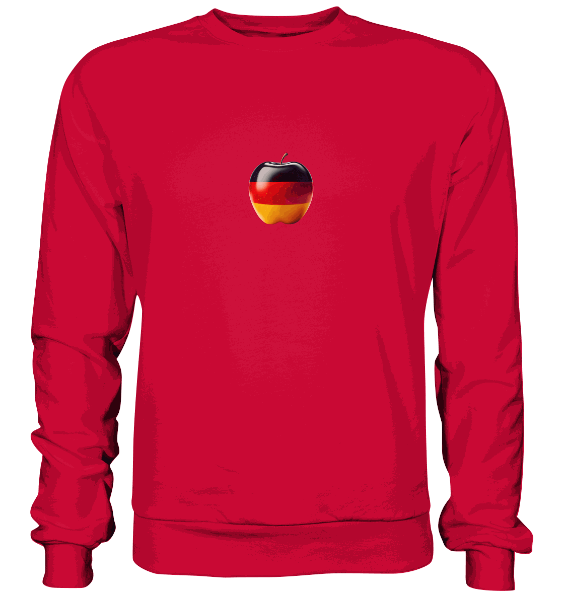 Fußball EM Deutschland Apfel - Basic Sweatshirt