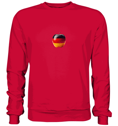 Fußball EM Deutschland Apfel - Basic Sweatshirt