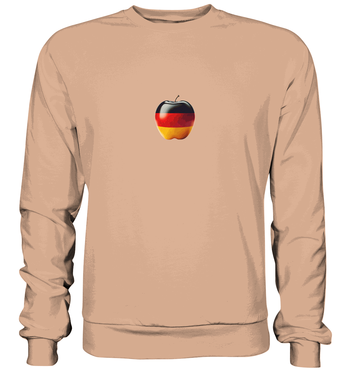 Fußball EM Deutschland Apfel - Basic Sweatshirt