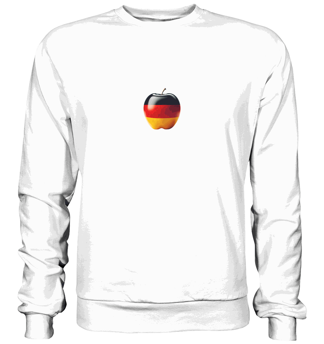 Fußball EM Deutschland Apfel - Basic Sweatshirt