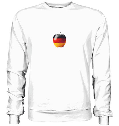 Fußball EM Deutschland Apfel - Basic Sweatshirt