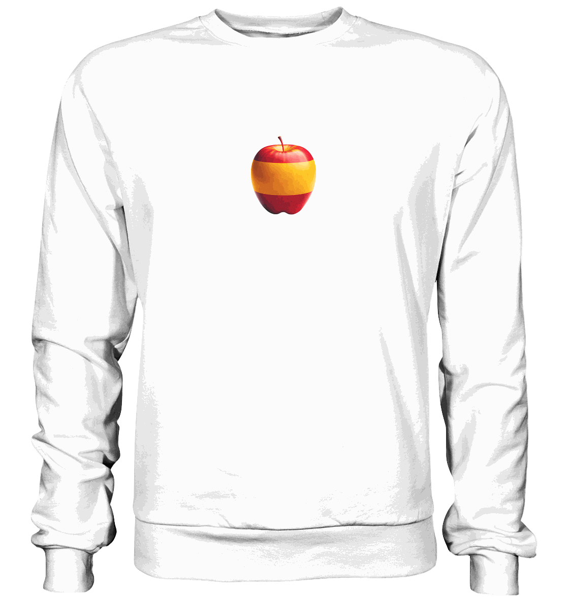 Fußball EM Spain Apfel - Basic Sweatshirt
