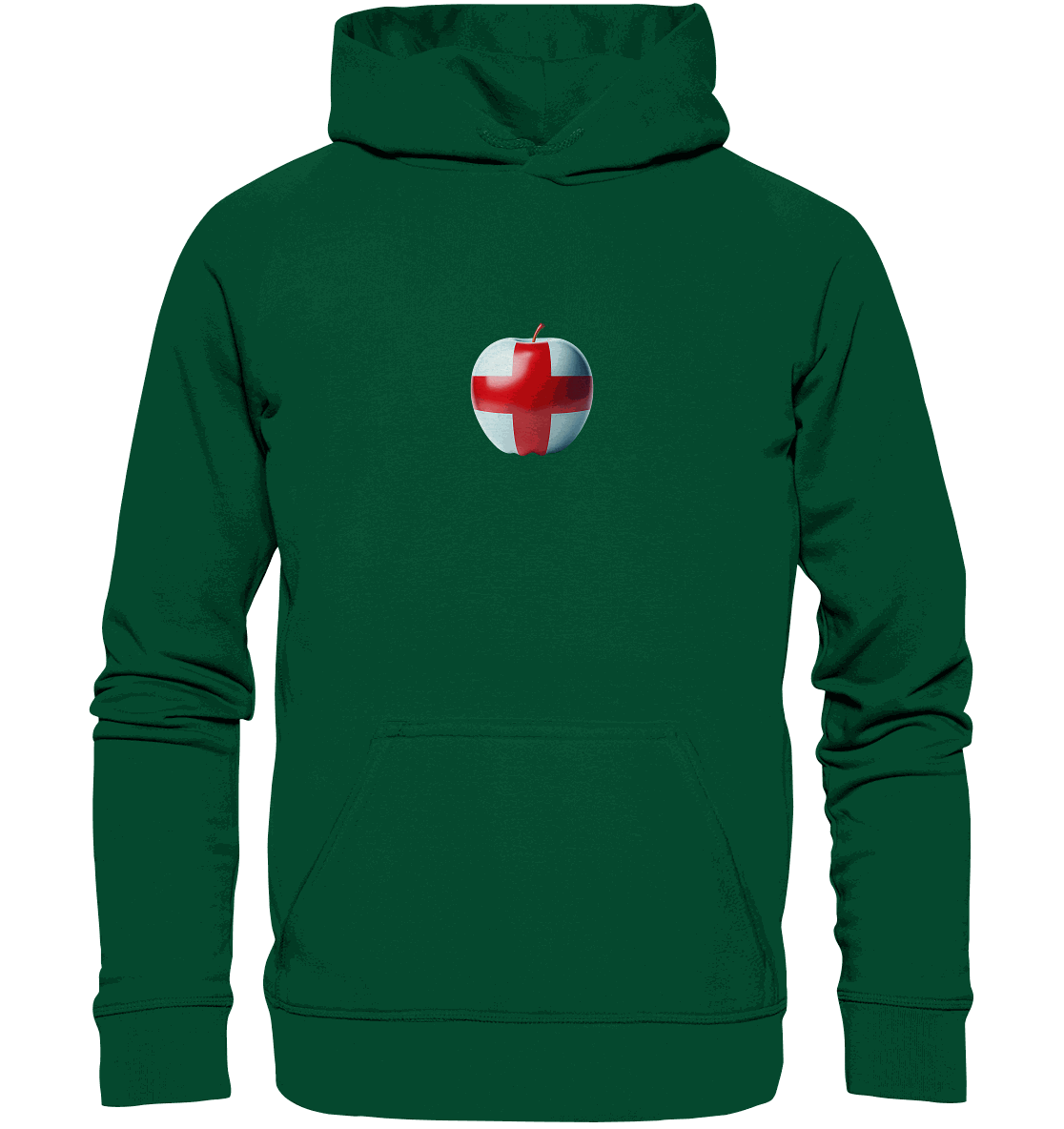 Fußball EM England Apfel - Basic Unisex Hoodie