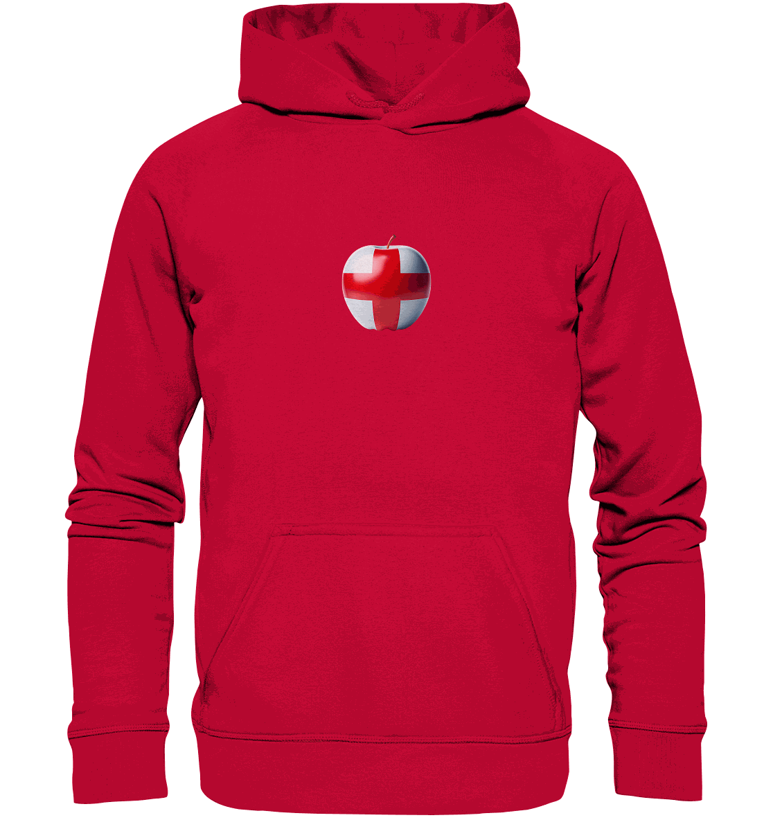 Fußball EM England Apfel - Basic Unisex Hoodie