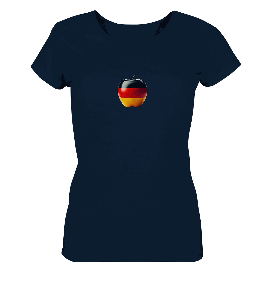 Fußball EM Deutschland Apfel - Ladies Organic Shirt