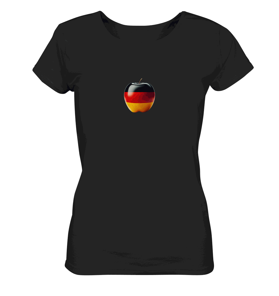 Fußball EM Deutschland Apfel - Ladies Organic Shirt