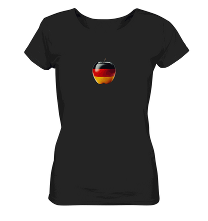 Fußball EM Deutschland Apfel - Ladies Organic Shirt