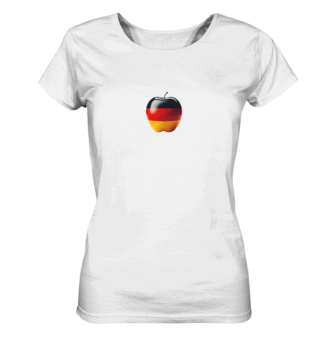 Fußball EM Deutschland Apfel - Ladies Organic Shirt