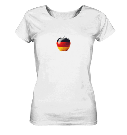 Fußball EM Deutschland Apfel - Ladies Organic Shirt