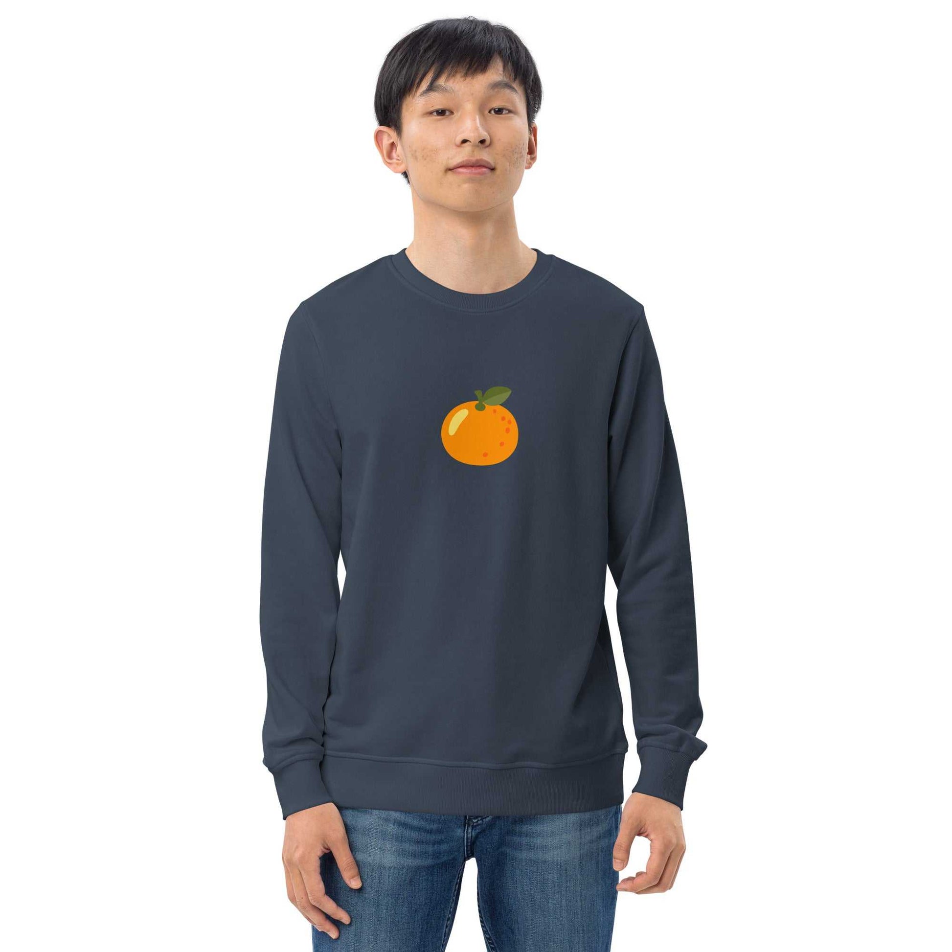 Fruit-Pulli - mit Orange-Aufdruck