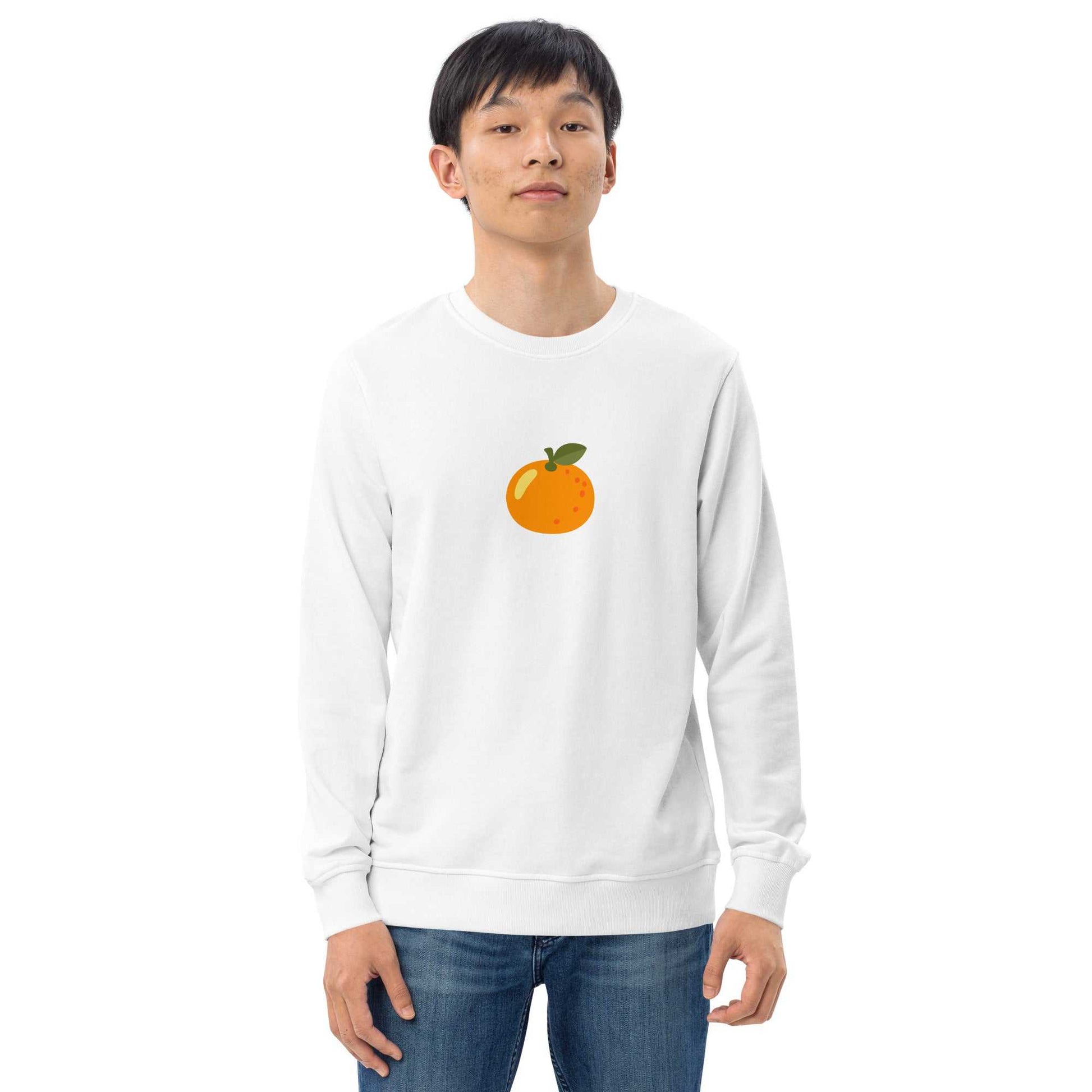 Fruit-Pulli - mit Orange-Aufdruck