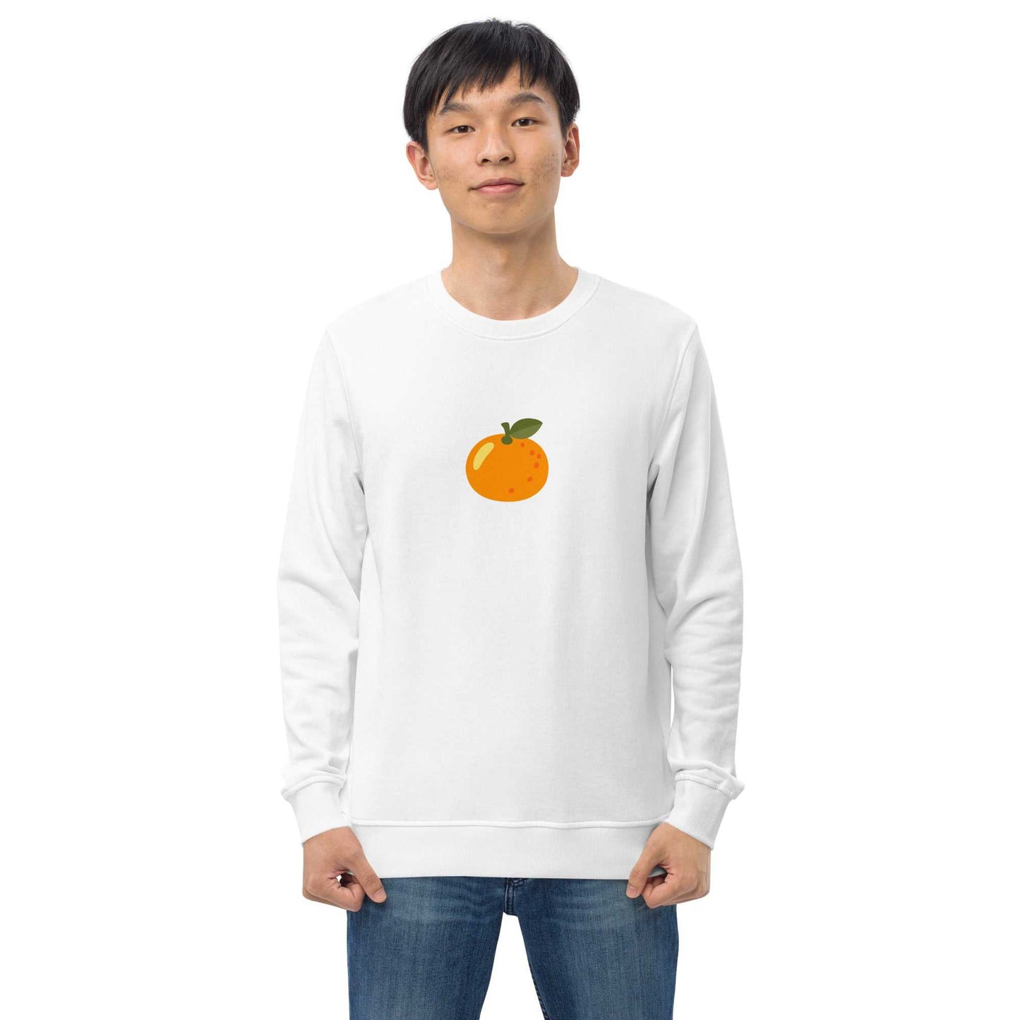 Fruit-Pulli - mit Orange-Aufdruck